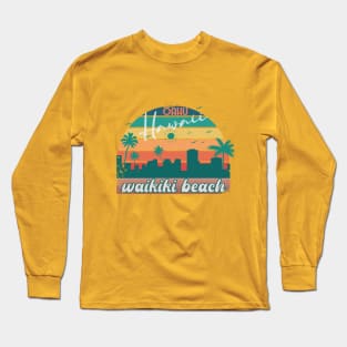 Waikiki Beach Long Sleeve T-Shirt